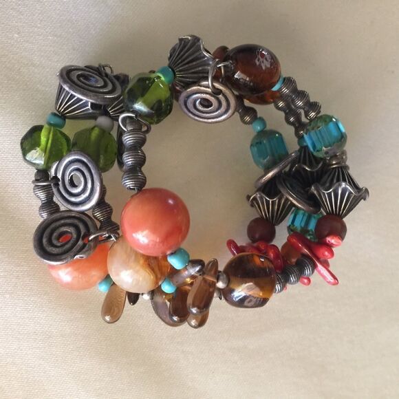 Bracelet MultiColor‎ Stones & Charms - Picture 2 of 7